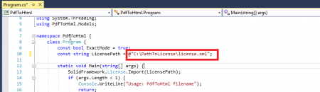 PDF To HTML using Solid Framework – Solid Framework SDK